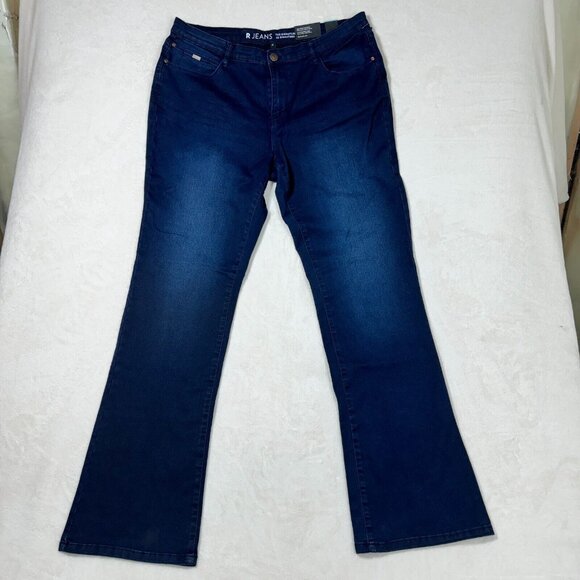 Reitmans R Jeans Women’s 33 Long Dark Wash Blue The Signature Boot Cut - Picture 1 of 16